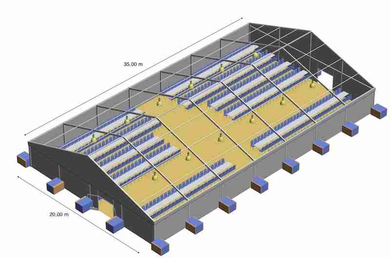 Plan 2D et 3D dédié à l'événementiel